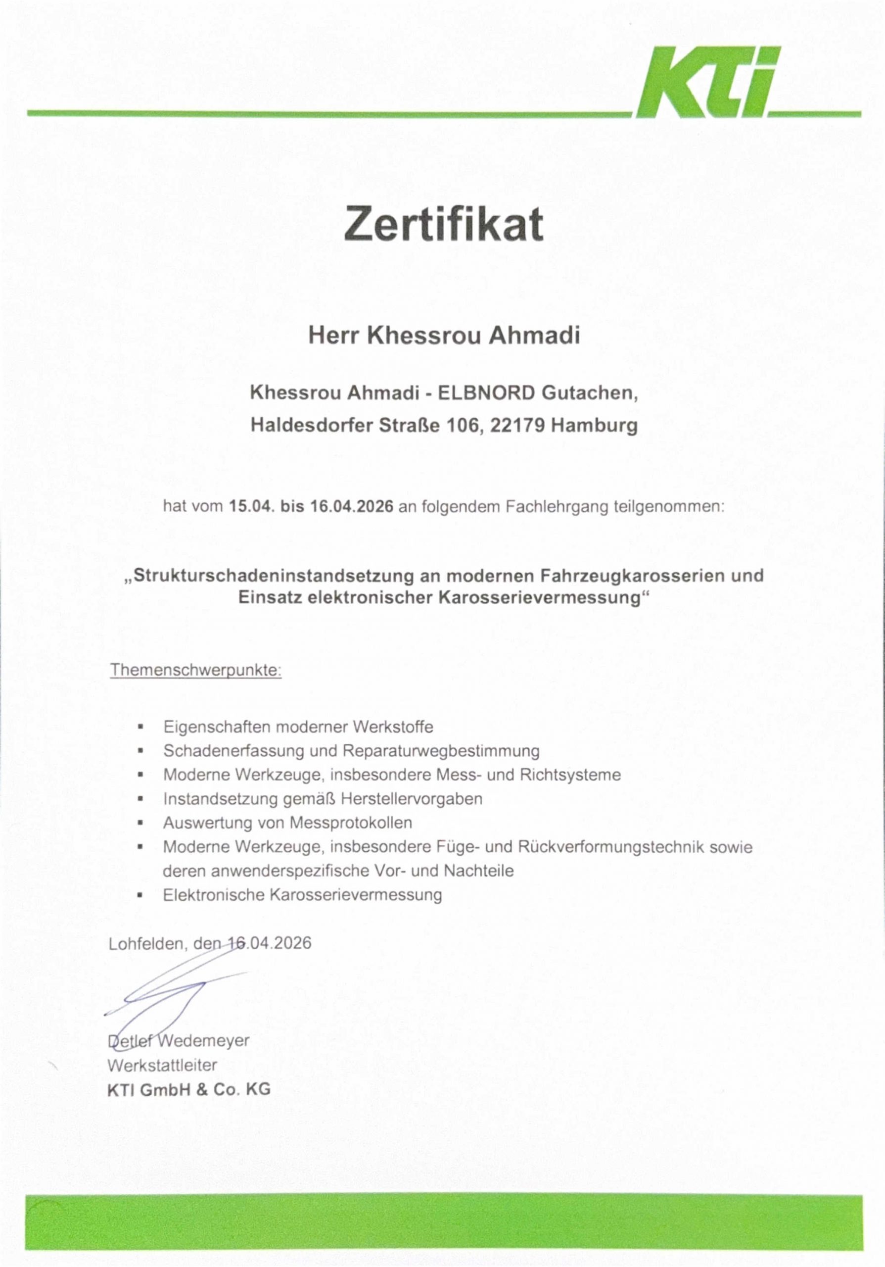 Zertifikat 1